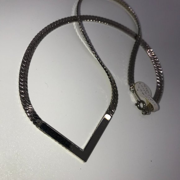 Avon Jewelry 2 Silver Tone Herringbone V Necklace Poshmark